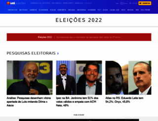 eleicoes.uol.com.br screenshot