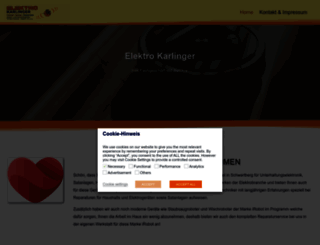 elektro-karlinger.at screenshot