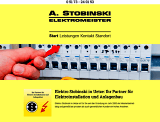 elektro-stobinski-uetze.de screenshot