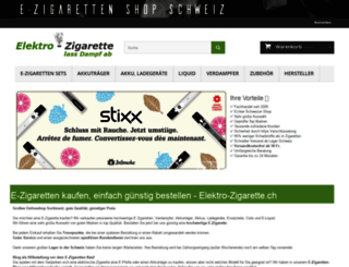 elektro-zigarette.ch screenshot