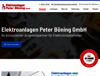 elektroanlagen-boening-gmbh.de screenshot