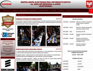 elektronik.lodz.pl screenshot