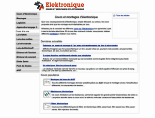 elektronique.fr screenshot