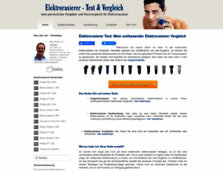 elektrorasierer-test.com screenshot