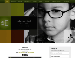 elementaleyecare.com screenshot