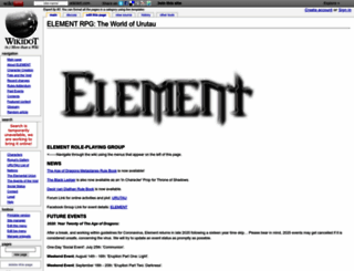 elementrpg.wikidot.com screenshot