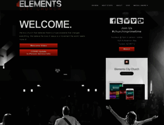 elementscitychurch.org screenshot