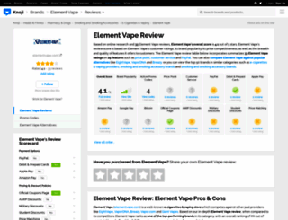 elementvape.knoji.com screenshot