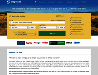 elephantcarhire.com screenshot