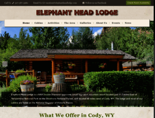 elephantheadlodge.com screenshot