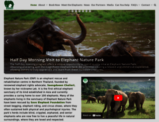 elephantnaturepark.org screenshot