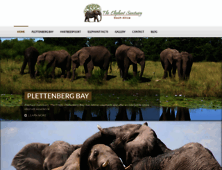 elephantsanctuary.co.za screenshot