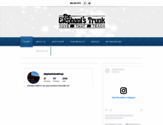 elephantstrunktoys.com screenshot