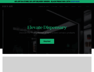 elevate-dispensary.com screenshot