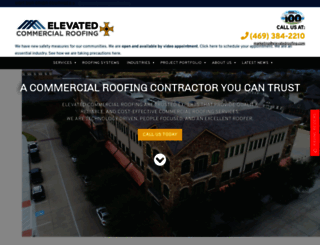 elevatedcommercialroofing.com screenshot