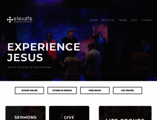elevatemiamichurch.com screenshot