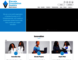 elevatezambia.org screenshot