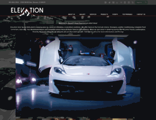 elevationautospa.net screenshot