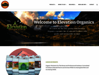 elevationorganics.com screenshot