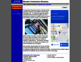 elevator-contractors.regionaldirectory.us screenshot