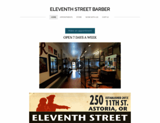 eleventhstreetbarber.com screenshot
