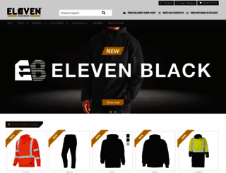 elevenworkwear.com.au screenshot