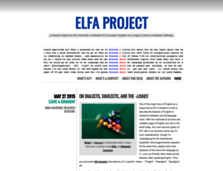 elfaproject.wordpress.com screenshot