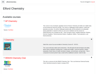 elfordchemistry.com screenshot
