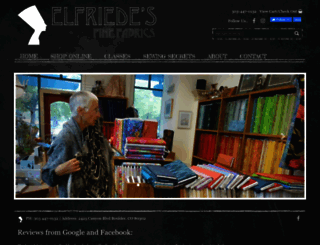 elfriedesfinefabrics.com screenshot