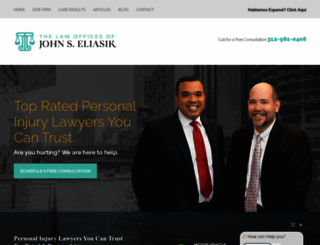 eliasik-law.com screenshot