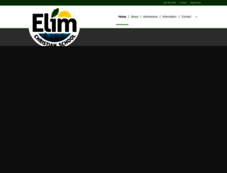 elimchristianschool.org screenshot
