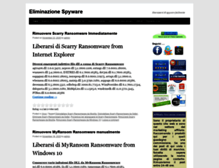 eliminazionespyware.com screenshot