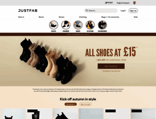 elink.justfab.co.uk screenshot