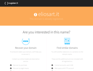 eliosart.it screenshot