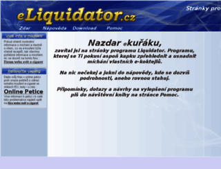 eliquidator.cz screenshot