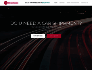 eliteautohauling.com screenshot