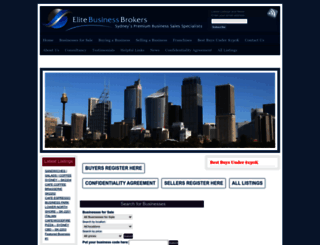 elitebusinessbrokers.com.au screenshot