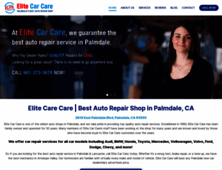 elitecarcarepalmdale.com screenshot
