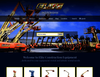 eliteconstructionequipment.com screenshot