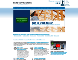 elitecontractorsins.com screenshot