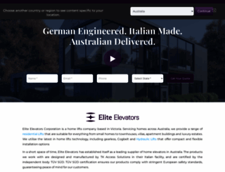 eliteelevators.com.au screenshot