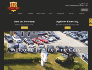 elitefinecars.ca screenshot