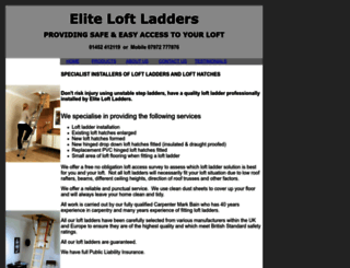 eliteloftladders.co.uk screenshot