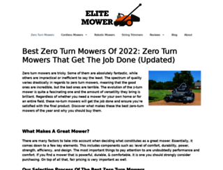 elitemower.com screenshot