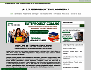 eliteproject.com.ng screenshot
