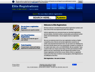 eliteregistrations.co.uk screenshot