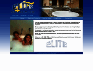eliteshowerscreensandrobes.com.au screenshot