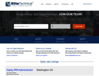 elitetechnicaljobs.com screenshot