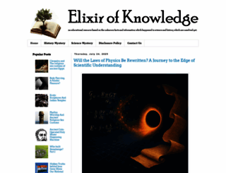 elixirofknowledge.com screenshot