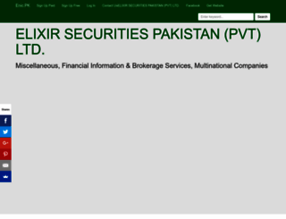 elixirsecuritiespakistanpvtltd.enic.pk screenshot
